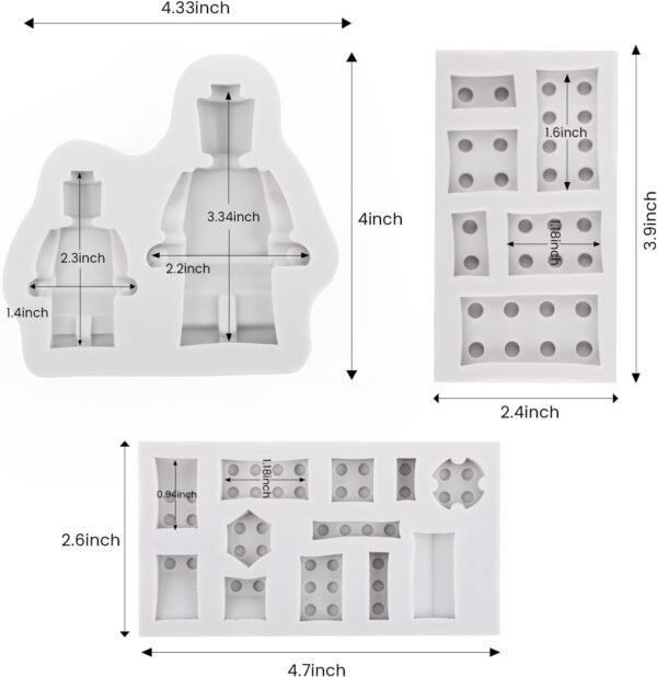 3PC SET LEGO MOLD BLOCK MOLD - Image 2