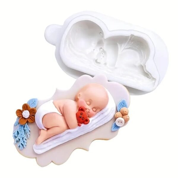 SLEEPING BABY MOLD 10.9CM