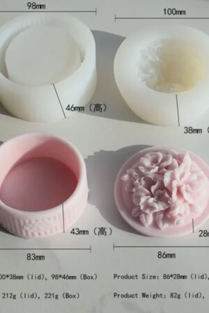 Candle jar concrete jar mould