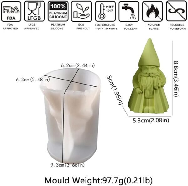 Santa mold chrtimas mould - Image 2