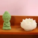 2 pc budhha lotus mold