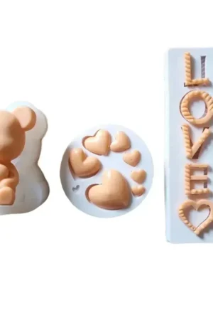 3 pc mold set love