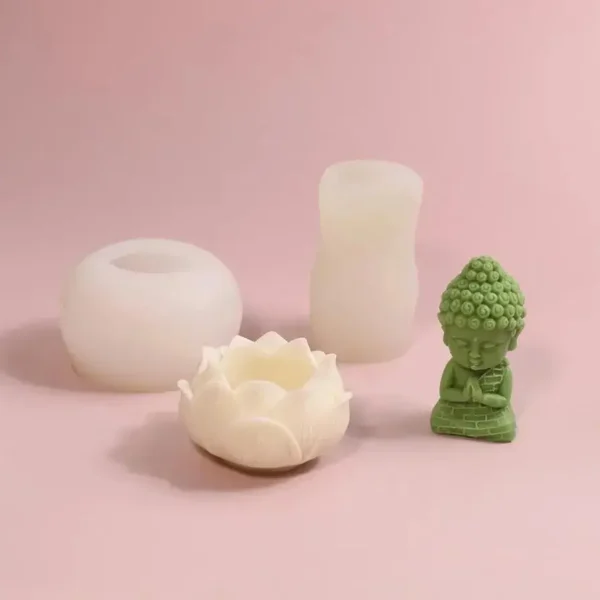 2 pc budhha lotus mold