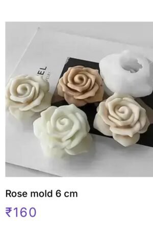 rose candle mould 6cm