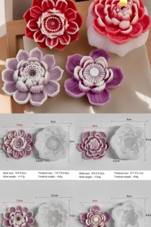 4PC SET FLOWER MOULD