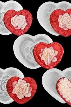 5 pc heart mold