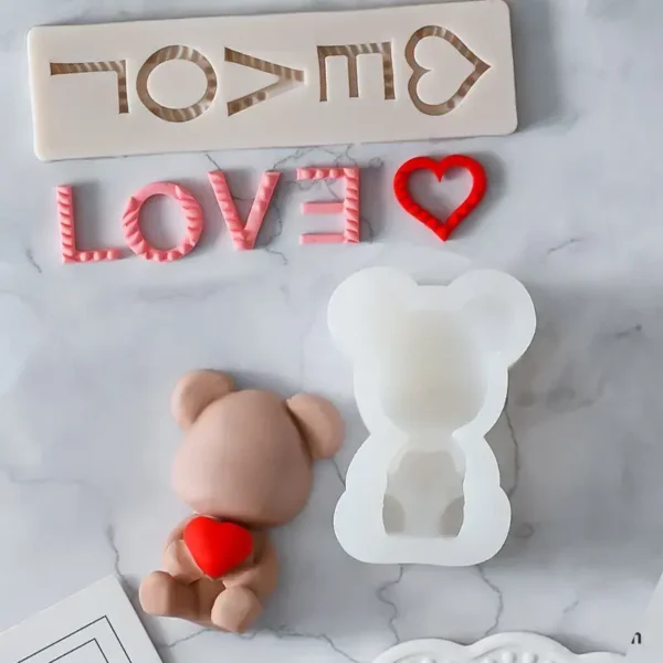 3 pc mold set love - Image 2