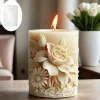 Flower design mold pillar