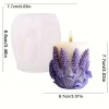 Lavender pillar flower mold