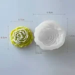 6 cm peony mold rkg 91