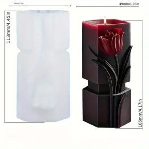 Designer pillar candle mold