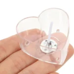20 heart tea cup with 20 wick