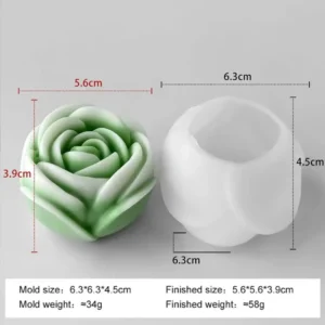 4 cm rose mold 3d rkg 150