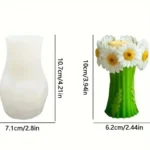 Flower candle mold pillar