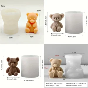 4 mini bear mold set 4pc rkg 03 22 23 09