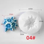 Flower mould 6 cm rkg 163