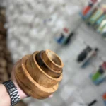 1pc wooden bowl flat curve for candle making