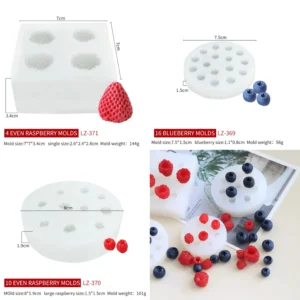 3 pc set berry mould rkg 135 13 14: