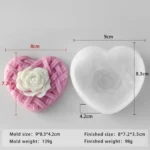 8.9 cm heart mold